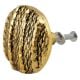 Round Jute Shape Antique Golden Aluminium Dresser Knob